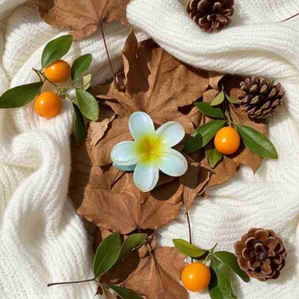 Floral-Hair-Clip-green-color