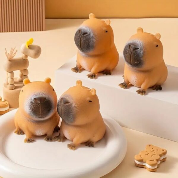 Cute Capybara Squishy Toy – Fast Rebound, Durable, Unique Animal Design, Perfect for Party Favors and Holiday Gifts, Halloween & Christmas Novelty Squishy - Image 2